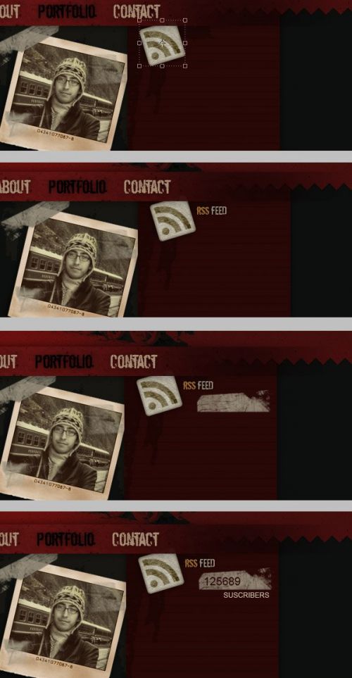 آموزش طراحی وبسایت به سبک گرانج در فتوشاپ